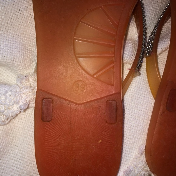 Glittery peach flip flops - Picture 7 of 7